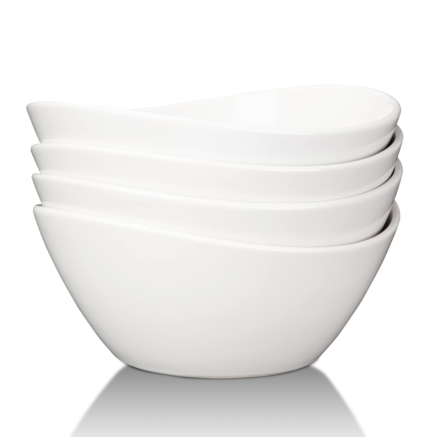 Amazon.com | Takywep 42oz Porcelain Bowls Set of 4, 8 Inch Serving